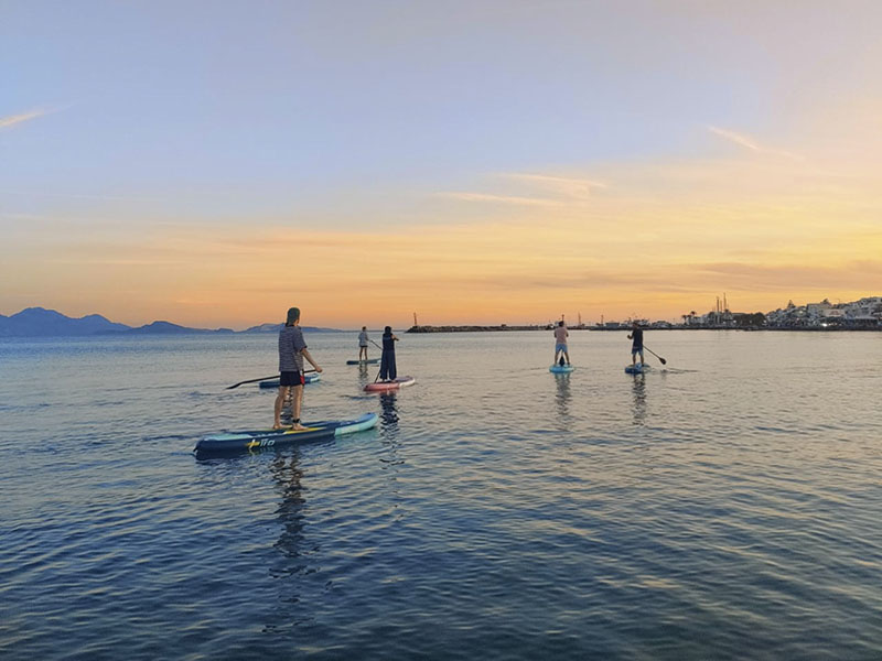 SUP tour at sunset in kardamena